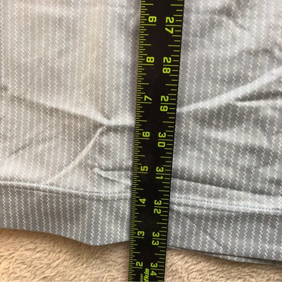 FootJoy Mens Performance Polo Shirt Size 2XL Blue Zigzag Short Sleeve Golf - Picture 3 of 12